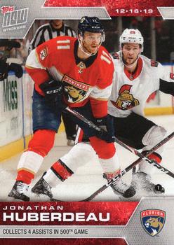 2019-20 Topps Now NHL Stickers #98 Jonathan Huberdeau Front