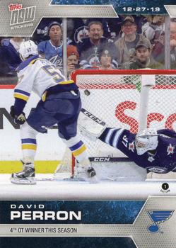 2019-20 Topps Now NHL Stickers #110 David Perron Front