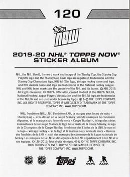 2019-20 Topps Now NHL Stickers #120 Alexander Radulov Back