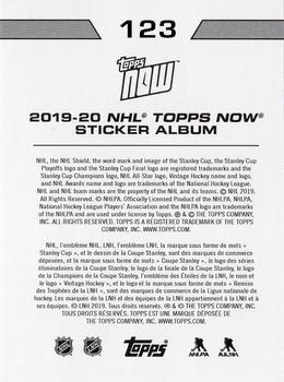 2019-20 Topps Now NHL Stickers #123 Jack Eichel Back