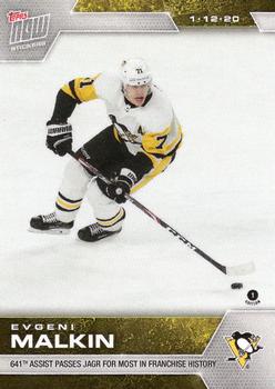 2019-20 Topps Now NHL Stickers #132 Evgeni Malkin Front