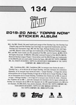 2019-20 Topps Now NHL Stickers #134 Zdeno Chara Back