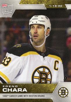 2019-20 Topps Now NHL Stickers #134 Zdeno Chara Front