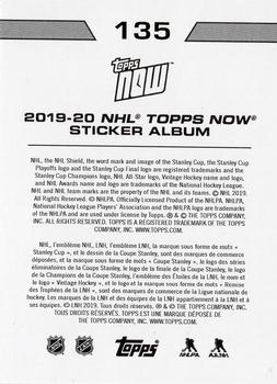 2019-20 Topps Now NHL Stickers #135 Connor Hellebuyck Back