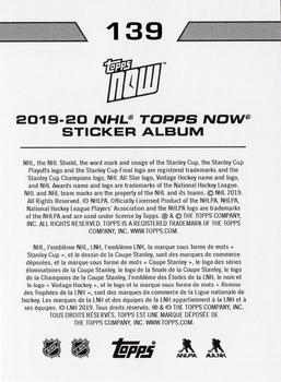 2019-20 Topps Now NHL Stickers #139 Pittsburgh Penguins Back