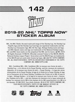 2019-20 Topps Now NHL Stickers #142 Nathan Mackinnon Back