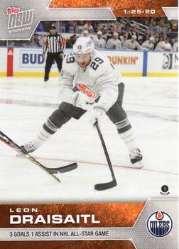 2019-20 Topps Now NHL Stickers #147 Leon Draisaitl Front
