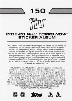 2019-20 Topps Now NHL Stickers #150 Pacific Back