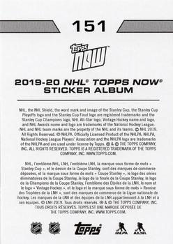 2019-20 Topps Now NHL Stickers #151 Atlantic Back