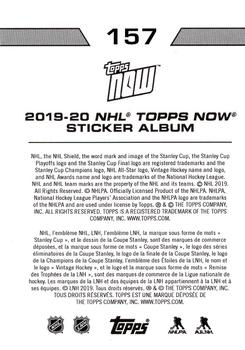 2019-20 Topps Now NHL Stickers #157 Alex Ovechkin Back
