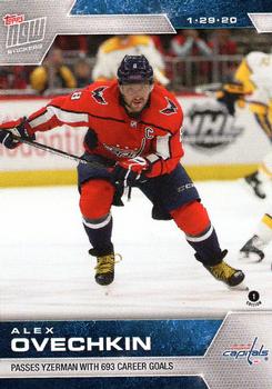 2019-20 Topps Now NHL Stickers #157 Alex Ovechkin Front