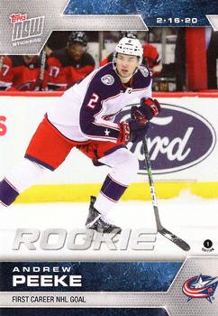 2019-20 Topps Now NHL Stickers #177 Andrew Peeke Front