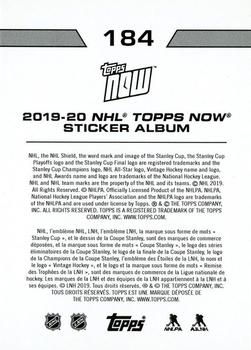 2019-20 Topps Now NHL Stickers #184 Alex Ovechkin Back