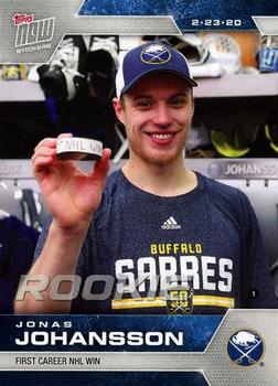 2019-20 Topps Now NHL Stickers #185 Jonas Johansson Front