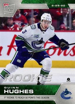 2019-20 Topps Now NHL Stickers #188 Quinn Hughes Front