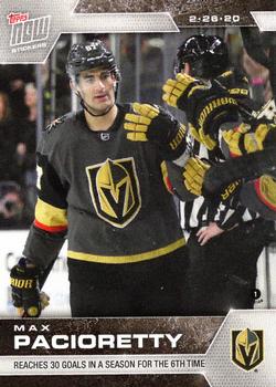 2019-20 Topps Now NHL Stickers #191 Max Pacioretty Front