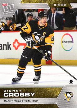 2019-20 Topps Now NHL Stickers #198 Sidney Crosby Front