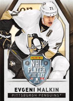 2013-14 Panini Player of the Day #5 Evgeni Malkin Front