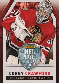 2013-14 Panini Player of the Day #6 Corey Crawford Front