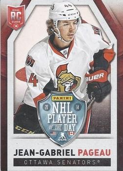 2013-14 Panini Player of the Day - Thick Stock #RC9 Jean-Gabriel Pageau Front