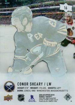 2019-20 Upper Deck - Clear Cut #16 Conor Sheary Back