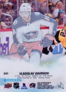 2019-20 Upper Deck - Clear Cut #241 Vladislav Gavrikov Back