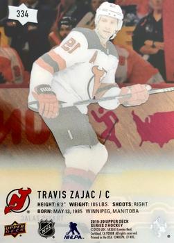 2019-20 Upper Deck - Clear Cut #334 Travis Zajac Back
