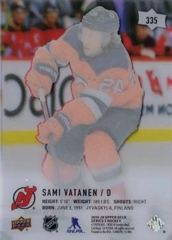2019-20 Upper Deck - Clear Cut #335 Sami Vatanen Back