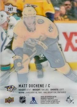 2019-20 Upper Deck - Clear Cut #387 Matt Duchene Back