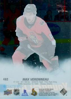 2019-20 Upper Deck - Clear Cut #482 Max Veronneau Back