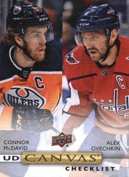 2019-20 Upper Deck - UD Canvas #C90 Connor McDavid / Alex Ovechkin Front