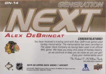 2019-20 Upper Deck - Generation Next Patch #GN-14 Alex DeBrincat Back