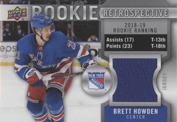 2019-20 Upper Deck - Rookie Retrospective Jersey #RR-BH Brett Howden Front
