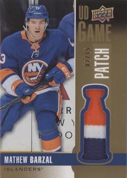 2019-20 Upper Deck - UD Game Patch #GJ-MB Mathew Barzal Front