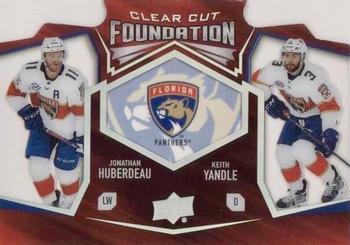 2019-20 Upper Deck - Clear Cut Foundation Duos #CCF-12 Jonathan Huberdeau / Keith Yandle Front