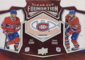2019-20 Upper Deck - Clear Cut Foundation Duos #CCF-23 Max Domi / Tomas Tatar Front