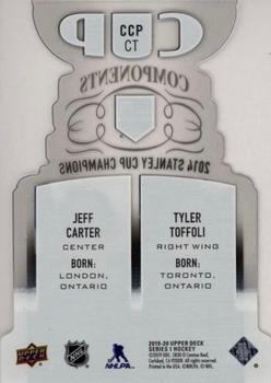 2019-20 Upper Deck - Cup Components #CCP-CT Jeff Carter / Tyler Toffoli Back
