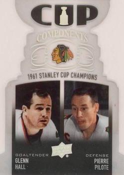 2019-20 Upper Deck - Cup Components #CCP-HP Glenn Hall / Pierre Pilote Front
