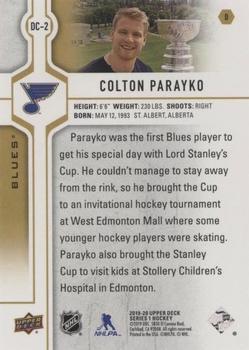 2019-20 Upper Deck - Day with the Cup #DC-2 Colton Parayko Back