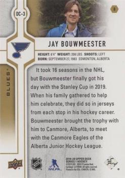 2019-20 Upper Deck - Day with the Cup #DC-3 Jay Bouwmeester Back
