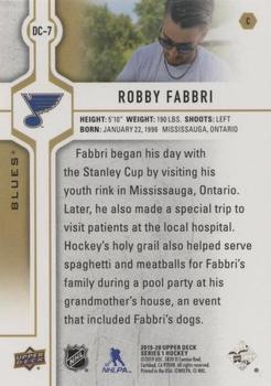 2019-20 Upper Deck - Day with the Cup #DC-7 Robby Fabbri Back