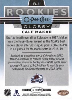 2019-20 Upper Deck - 2019-20 O-Pee-Chee Glossy Rookies #R-1 Cale Makar Back