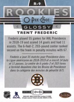 2019-20 Upper Deck - 2019-20 O-Pee-Chee Glossy Rookies #R-9 Trent Frederic Back