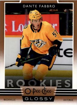 2019-20 Upper Deck - 2019-20 O-Pee-Chee Glossy Rookies Copper #R-3 Dante Fabbro Front