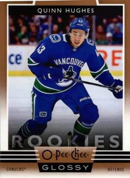 2019-20 Upper Deck - 2019-20 O-Pee-Chee Glossy Rookies Copper #R-10 Quinn Hughes Front