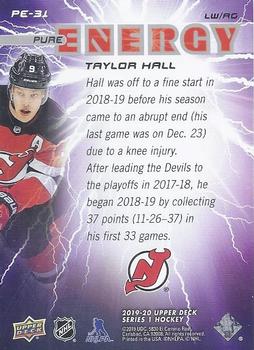 2019-20 Upper Deck - Pure Energy #PE-31 Taylor Hall Back
