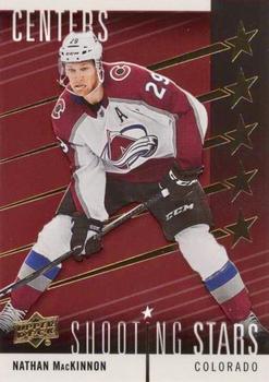 2019-20 Upper Deck - Shooting Stars Centers Red #SSC-5 Nathan MacKinnon Front
