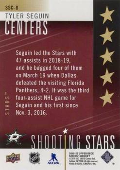 2019-20 Upper Deck - Shooting Stars Centers Red #SSC-8 Tyler Seguin Back