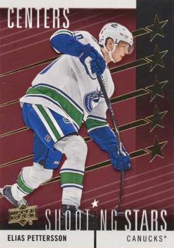2019-20 Upper Deck - Shooting Stars Centers Red #SSC-10 Elias Pettersson Front