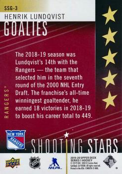 2019-20 Upper Deck - Shooting Stars Goalies Red #SSG-3 Henrik Lundqvist Back